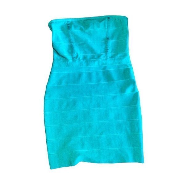 NWT Forever 21 Kelly Green Sleeveless Bandage Tube Mini Dress - Picture 5 of 10